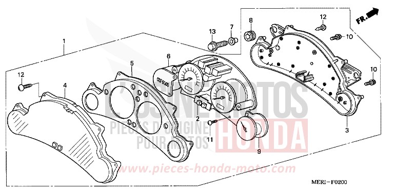 MESSGERAET (CBF600S/SA) von CBF600S ABS FORCE SILVER METALLIC (NH411) von 2004